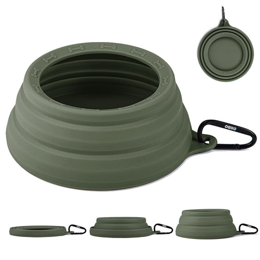 OHMO Spill Proof Collapsible Dog Water Bowl Large 34oz for Cars No Splash Portable Bowls for Dog Travel Pet Essentials for Road Trips Cat Travel Accessories