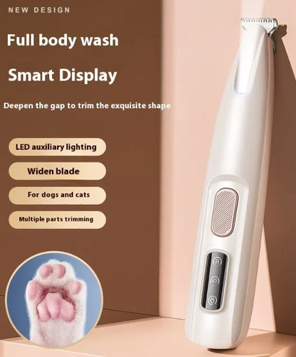 Dog Paw Trimmer with LED Light – Precise Grooming