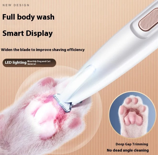 Dog Paw Trimmer with LED Light – Precise Grooming