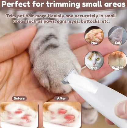 Dog Paw Trimmer with LED Light – Precise Grooming
